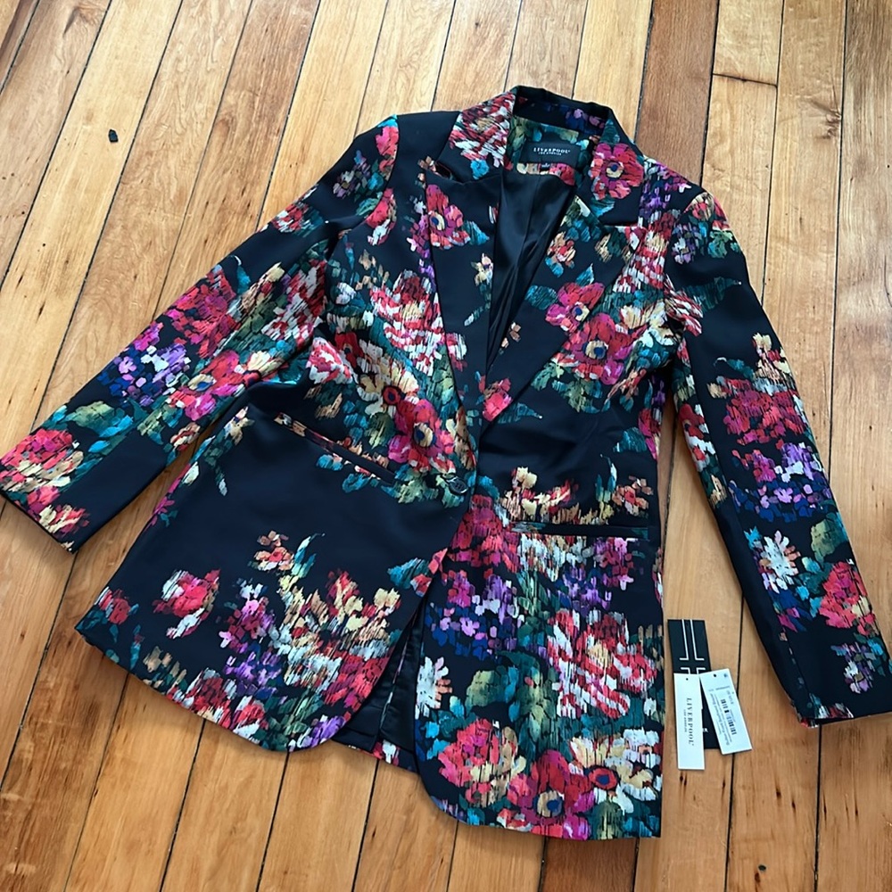Worn once  - flower jacket